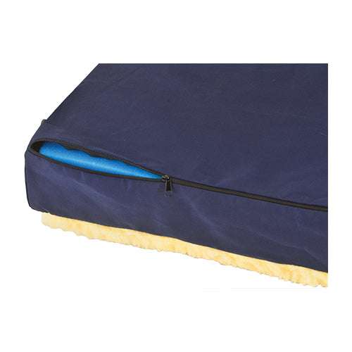 Convoluted Seat/Back Wheelchair Cushion with Fleece Cover 2658-3 Image