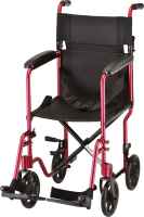 Transport Chair Aluminum 329 - Color: Red Image thumbnail